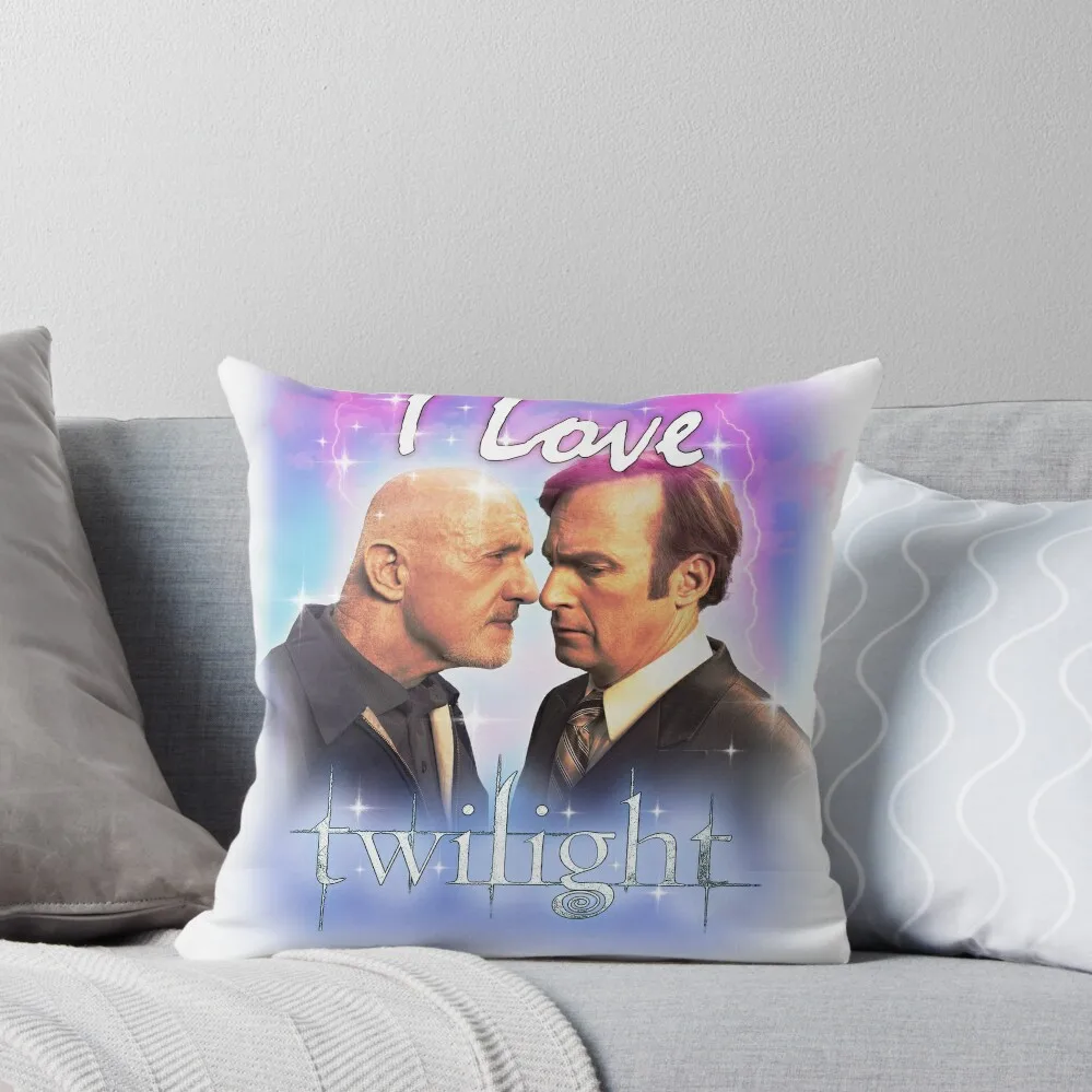 

Saul Goodman and Mike Ehrmantraut I love Twilight Throw Pillow Christmas Pillowcase Covers For Sofas Cushions Home Decor pillow
