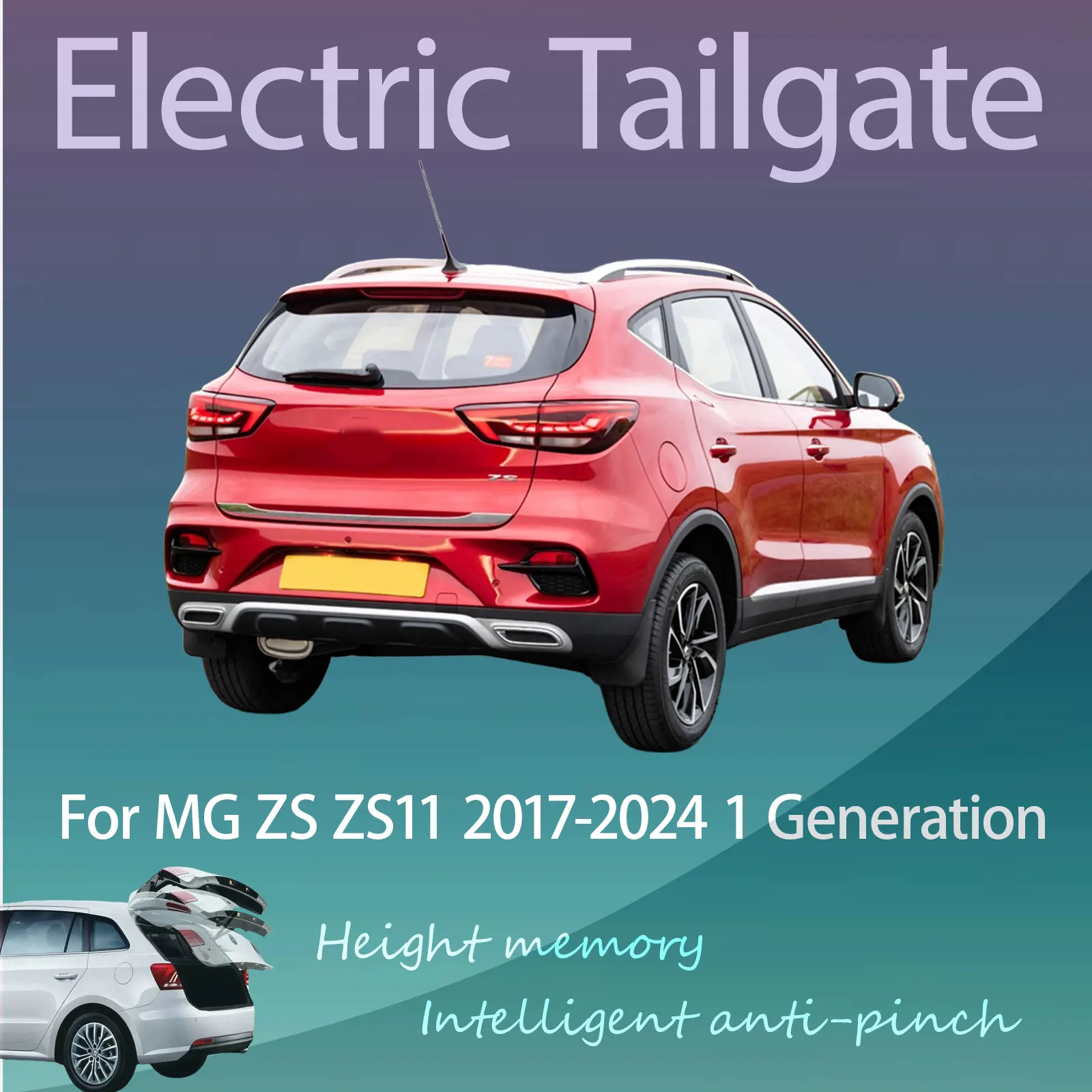 For MG ZS ZS11 2017-2024 1 Generation Electric Tailgate with Sensor Trunk Anti-pinch Memory Height Intelligent Operation