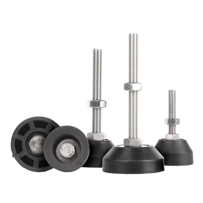 

M6 M8 M10 M12 304 Stainless Steel/Nylon Adjustable Furniture Levelling Feet Screw Earthquake-proof And Slip-proof