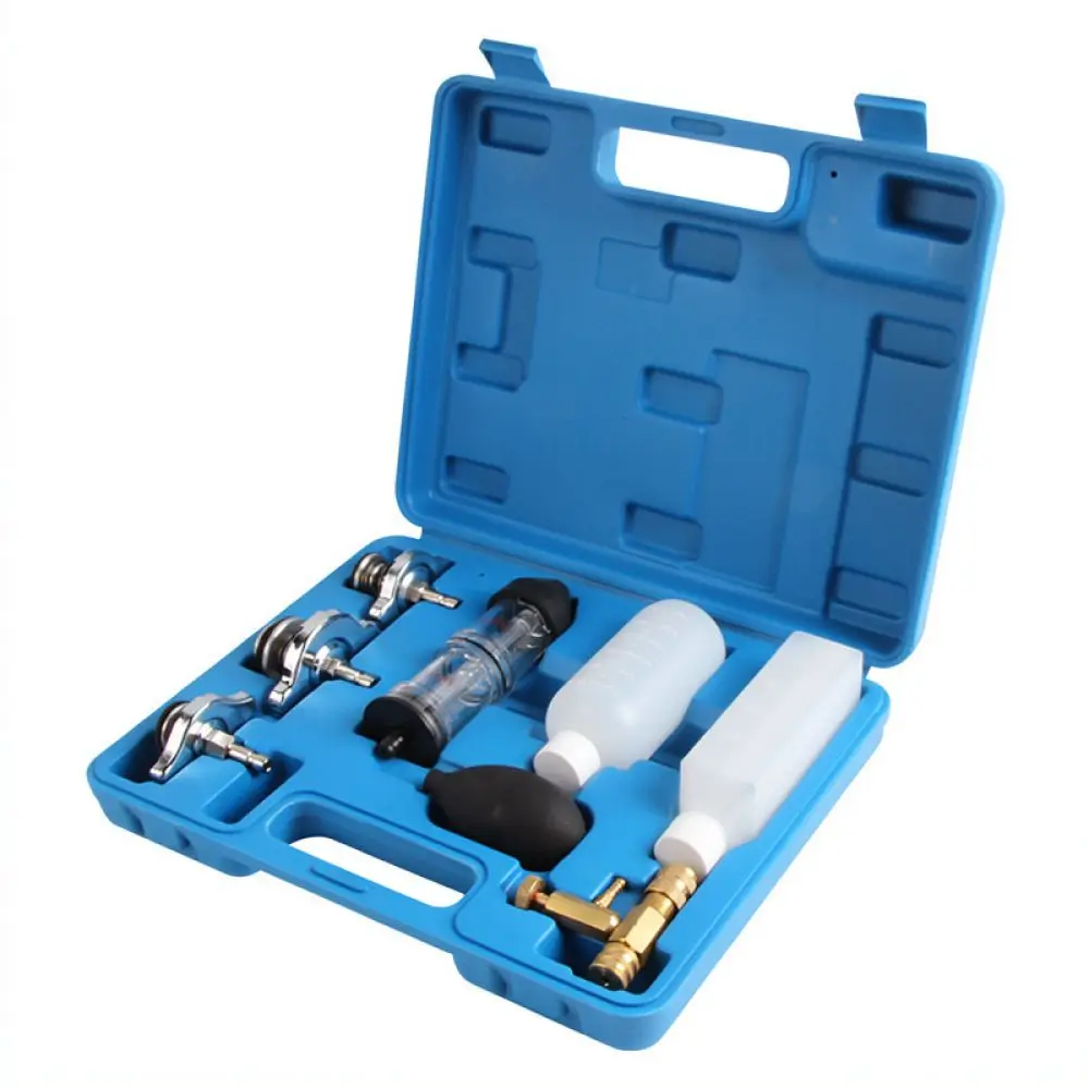 Cylinder Head Gasket Leak Tester Kit Combustion Gas Analyzer Automotive Cooling System Maintenance Diagnostic Tool
