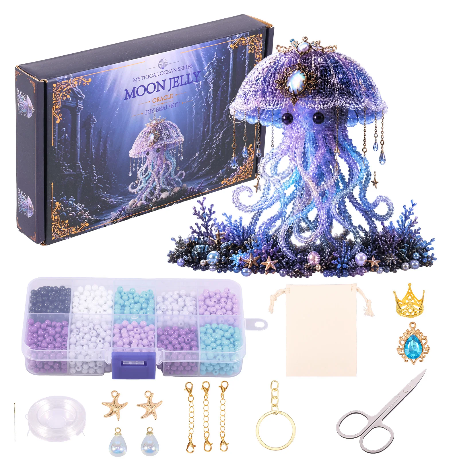 Resin Art Beach - Sea ​​Animal DIY Bead Kit Handmade