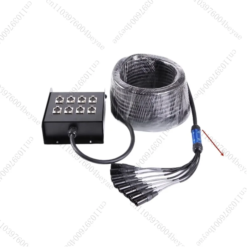 8/12/16/24-way Multi-channel  Junction Box Recording Studio Box Multi-core Male and Female Cable