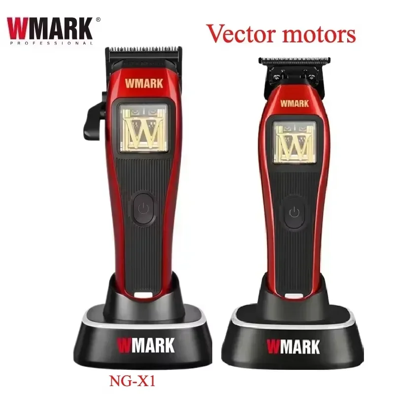 WMARK XT1 + X1 Hair Clippers Set,Magnetic levitation motor, high speed 9000rpm,Beard Trimmer,Hair Clipper for men,DLC Blade