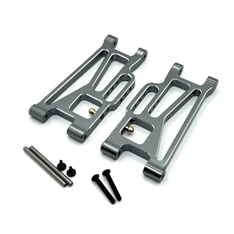 Para MJX 10208 brazo de suspensión inferior trasera de Metal brazo oscilante 1/10 RC piezas de mejora de coche Accesorios