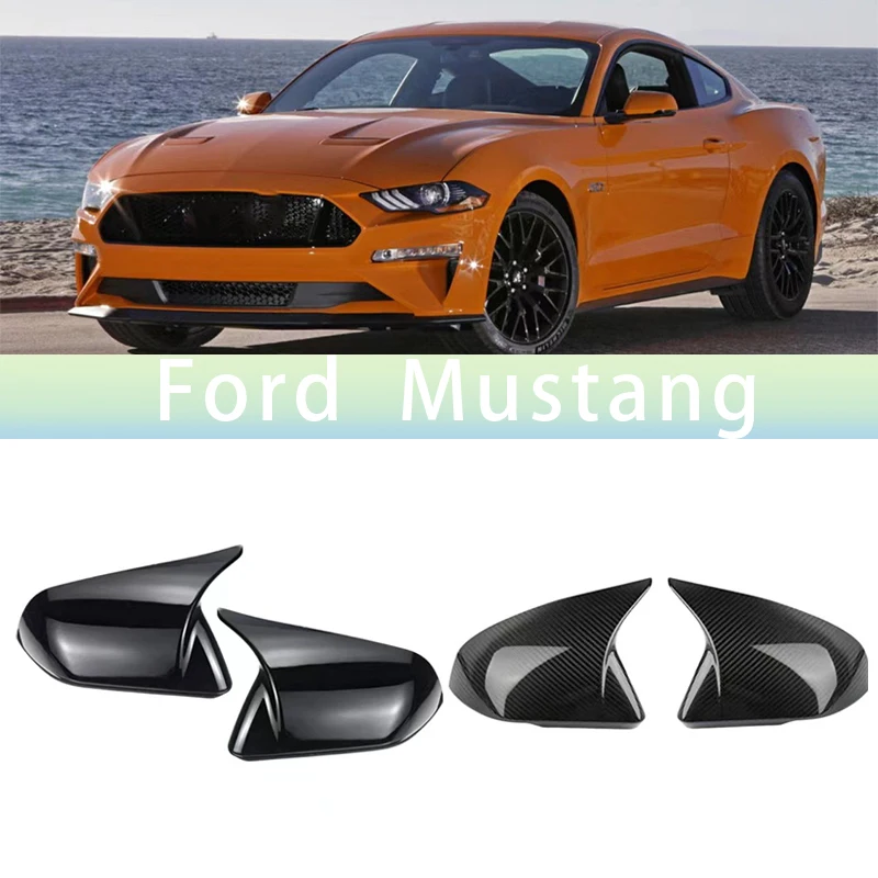 

For 2015-2020 Ford Mustang Car Sticker Rearview Side Mirror Cover Wing Cap