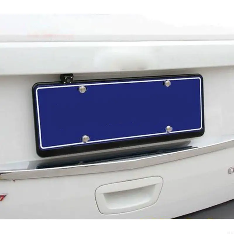 

31BC Car Truck License Plate Frames Screw Cap Kit Household Tag Metal Latches Cover Fasteners Anti-Theft DIY Parts Universal