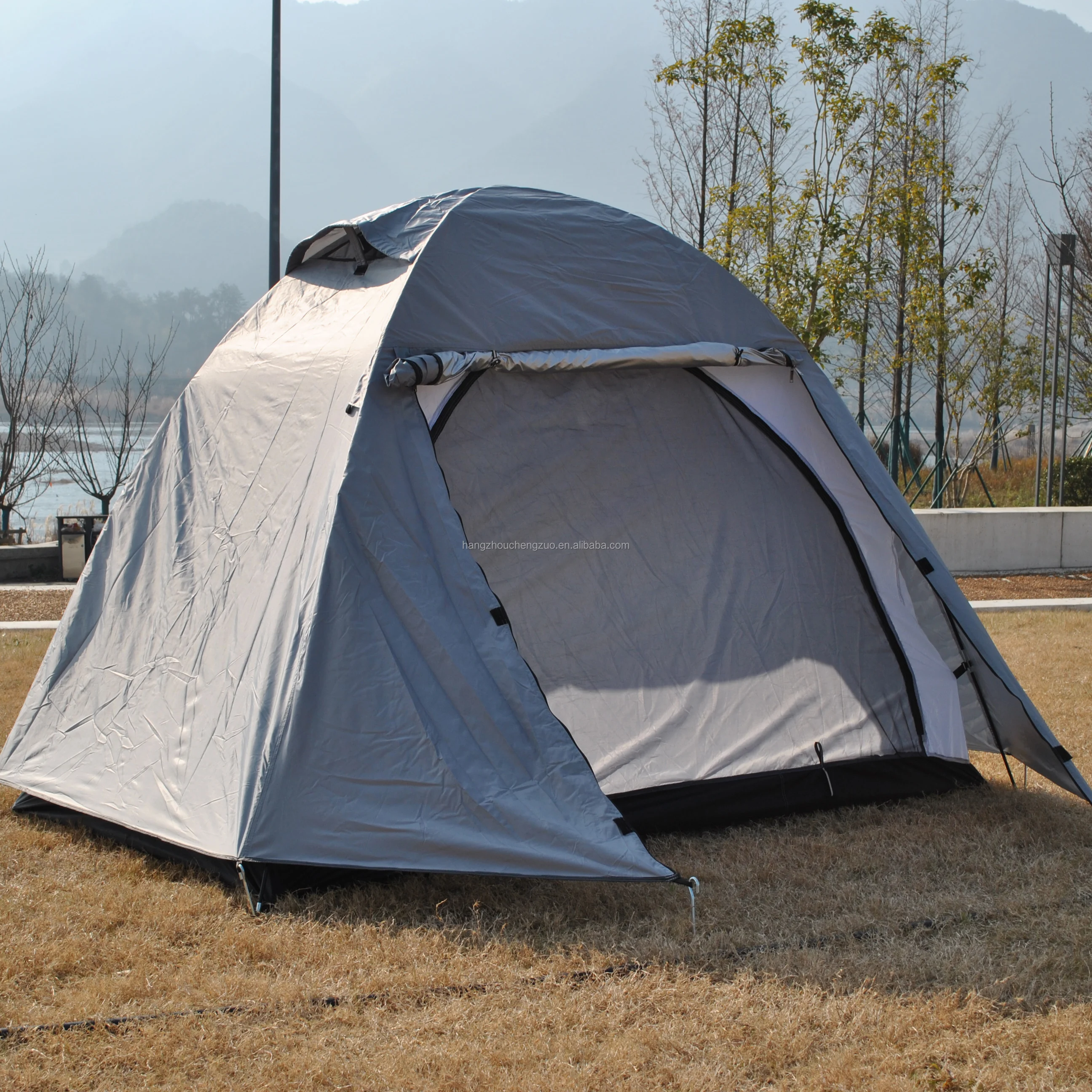 

4-сезонный рюкзак для кемпинговой палатки для 2 человек, водонепроницаемая, простая установка, мгновенная водонепроницаемая палатка 4000 мм для походов на открытом воздухе