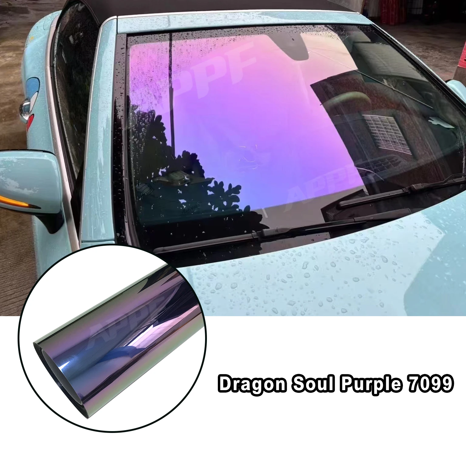 3mil Kameleon Window Tint Film Paarse Kleur Window Tint Bescherming Autoruiten op Voorraad Warmte-isolatie Explosieveilig