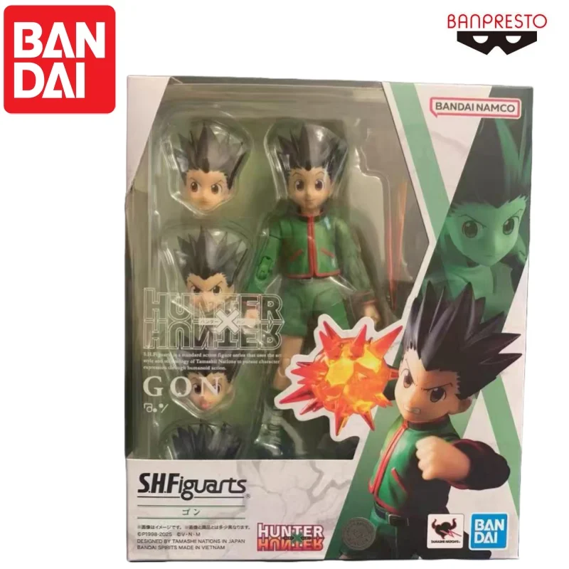 Bandai em estoque original banpresto gon freecss boneca nova caixa figura de ação animação periféricos anime personagens garagem