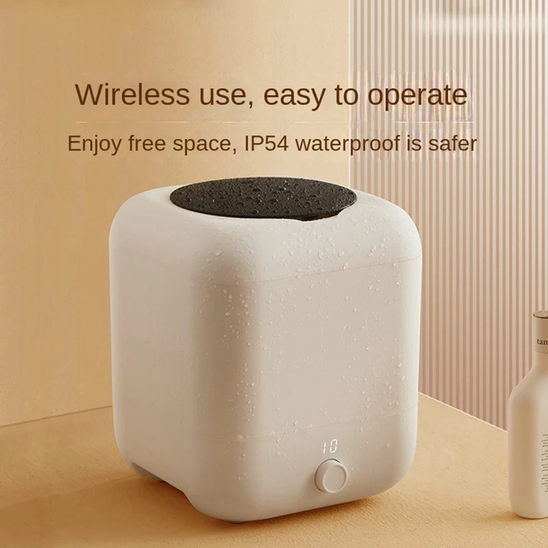 غسالة صغيرة منزلية محمولة، تطهير وتعقيم صغير، قطعة أثرية بيضاء سهلة التركيب