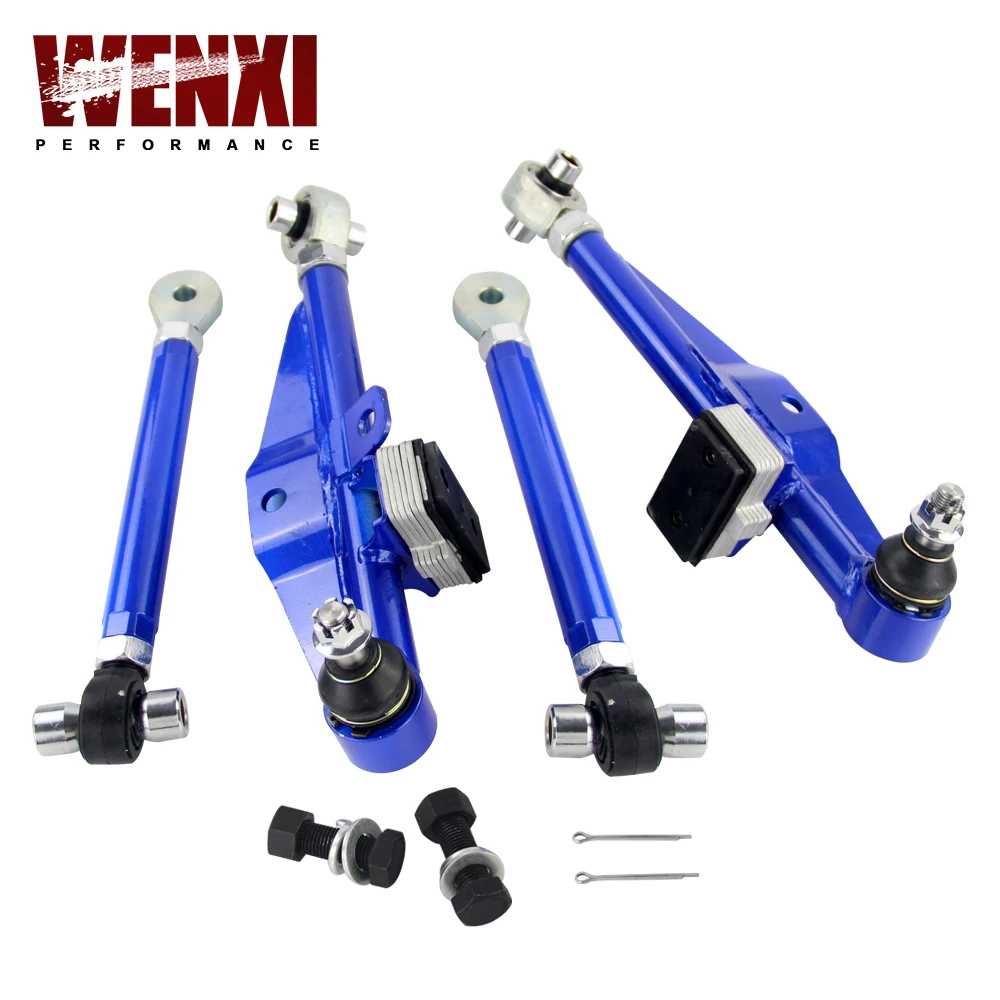 S14 Adj. Front Lower Control Arm Blue Only (Pair) For Nissan WX9832