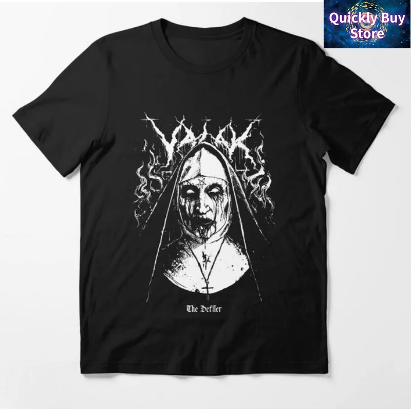 Funny Horror Unholy Nun Crewneck Graphic T Shirts O-neck Summer Clothes for men Cute Pair Printed satan T-shirt Top Comfortable