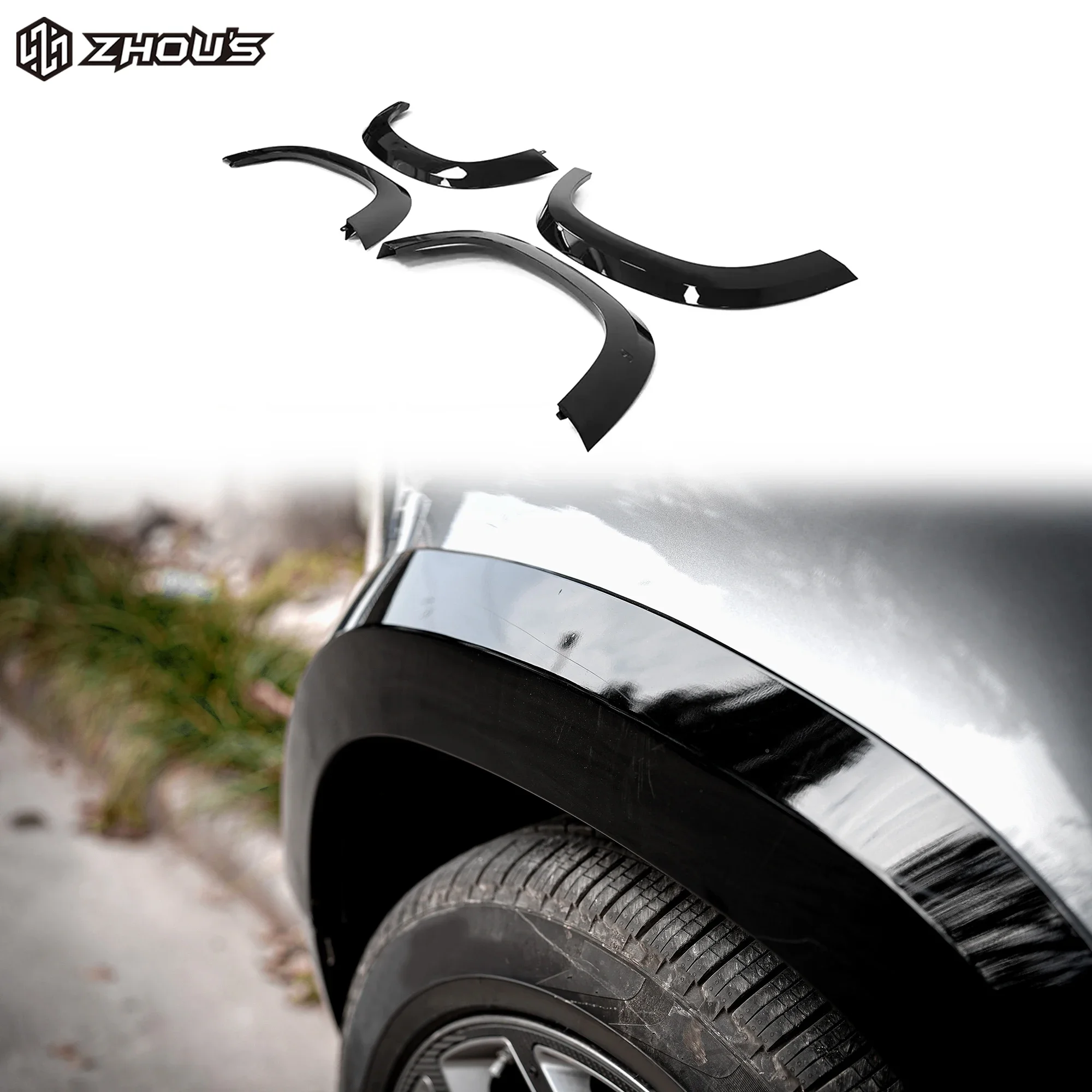 Car Auto Accessories Carbon Fiber Fender Flares Universal Wheel Arches For land rover defender 90 wheel arches