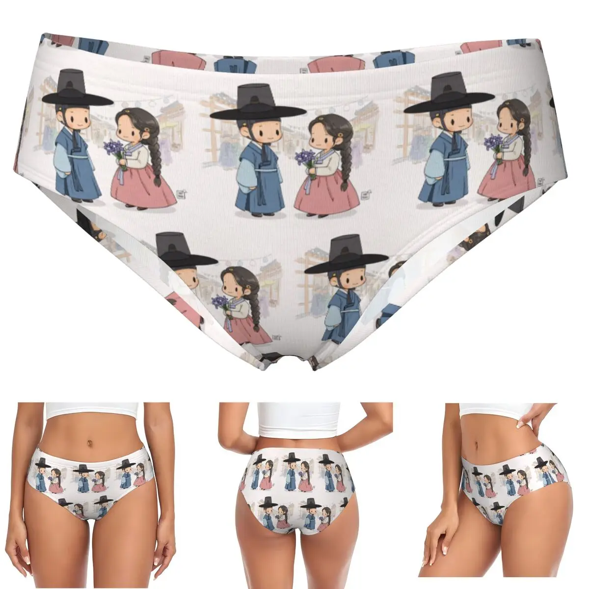 Série TV chaude amour Couple Bon appétit votre majesté culottes slips femmes confort slips sous-vêtements respirant femme caleçon