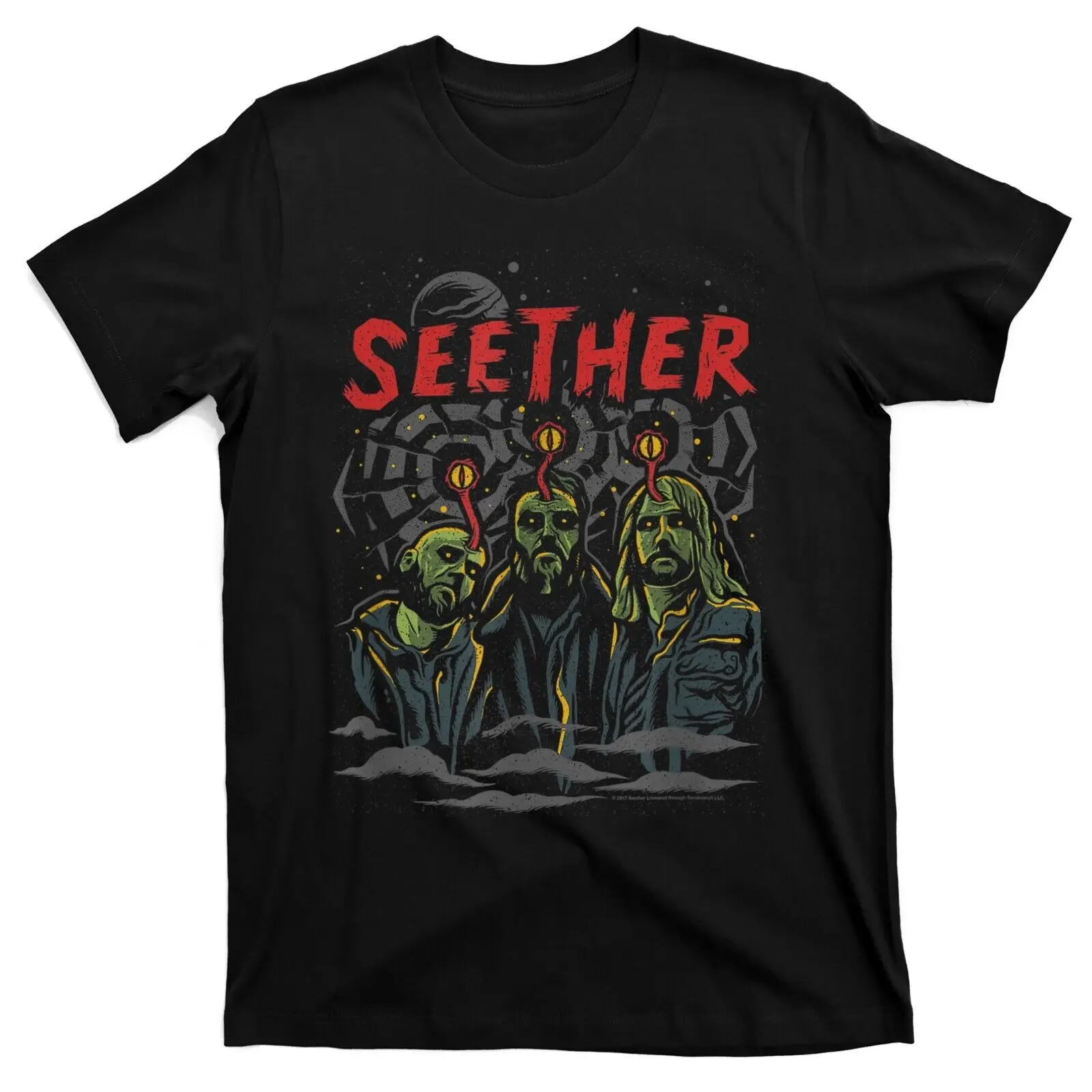 SEETHER Band Black Heavy Cotton Size S-4XL Shirt Gift For FAN TT369