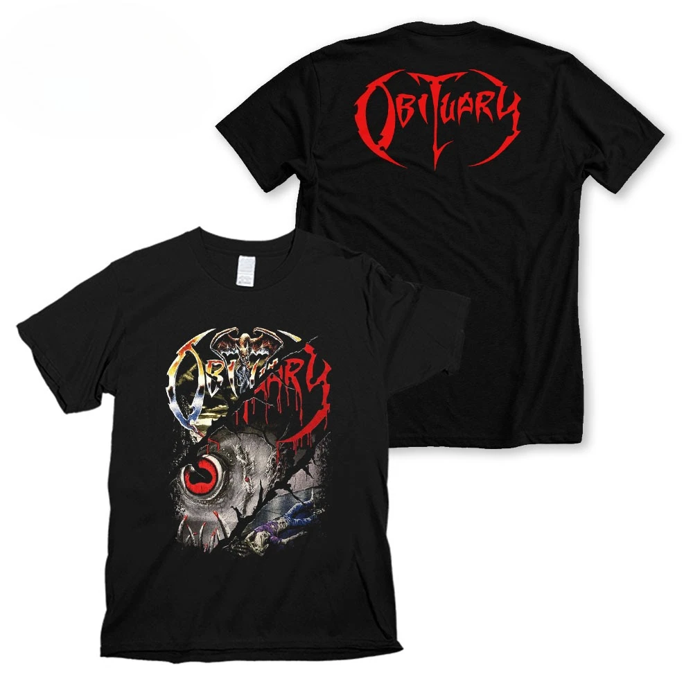 

Obituary Band T-Shirt Men's Summer Fashion Street Trend Short Sleeve Cotton Comfortable Loose Men's and Women's Clothing