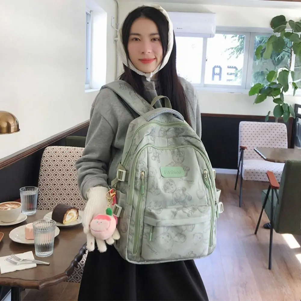 Kawaii Large Capacity Backpack Nylon Ultra-light Bookbags Shoulder Bag Daily