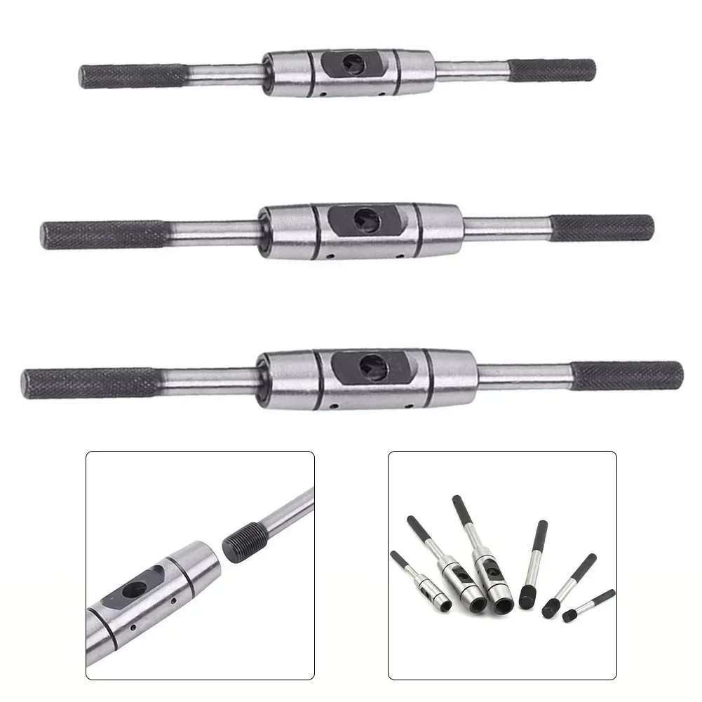 Hand Tap Wrench M1-M8/M4-M10/M6-M14 Tapping Winch Hard Steel 180/225/280mm For Metalworking Drilling Center Tools Accessories