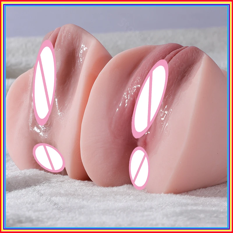 Real Soft Pocket Pussy Male Masturbation Ass Inflatable Dolls 2 hole For Adult Sex Products Toys for Men Realistic Vagina