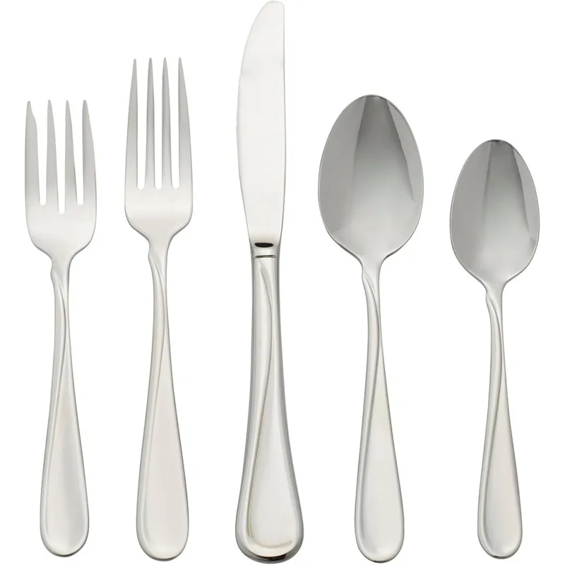 Flight 45-Piece Stainless-Steel Flatware Set, Service for 8