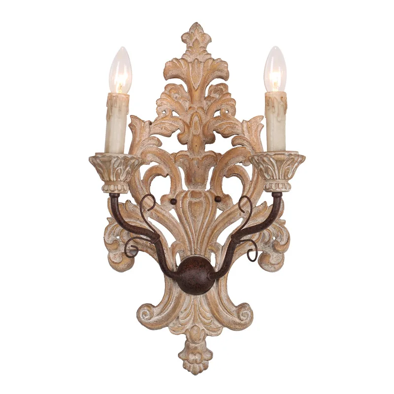 

Industrial Vintage Retro Wooden Wall Lamp Home Corridor Decoration Wall Light Wood Wall Lamp