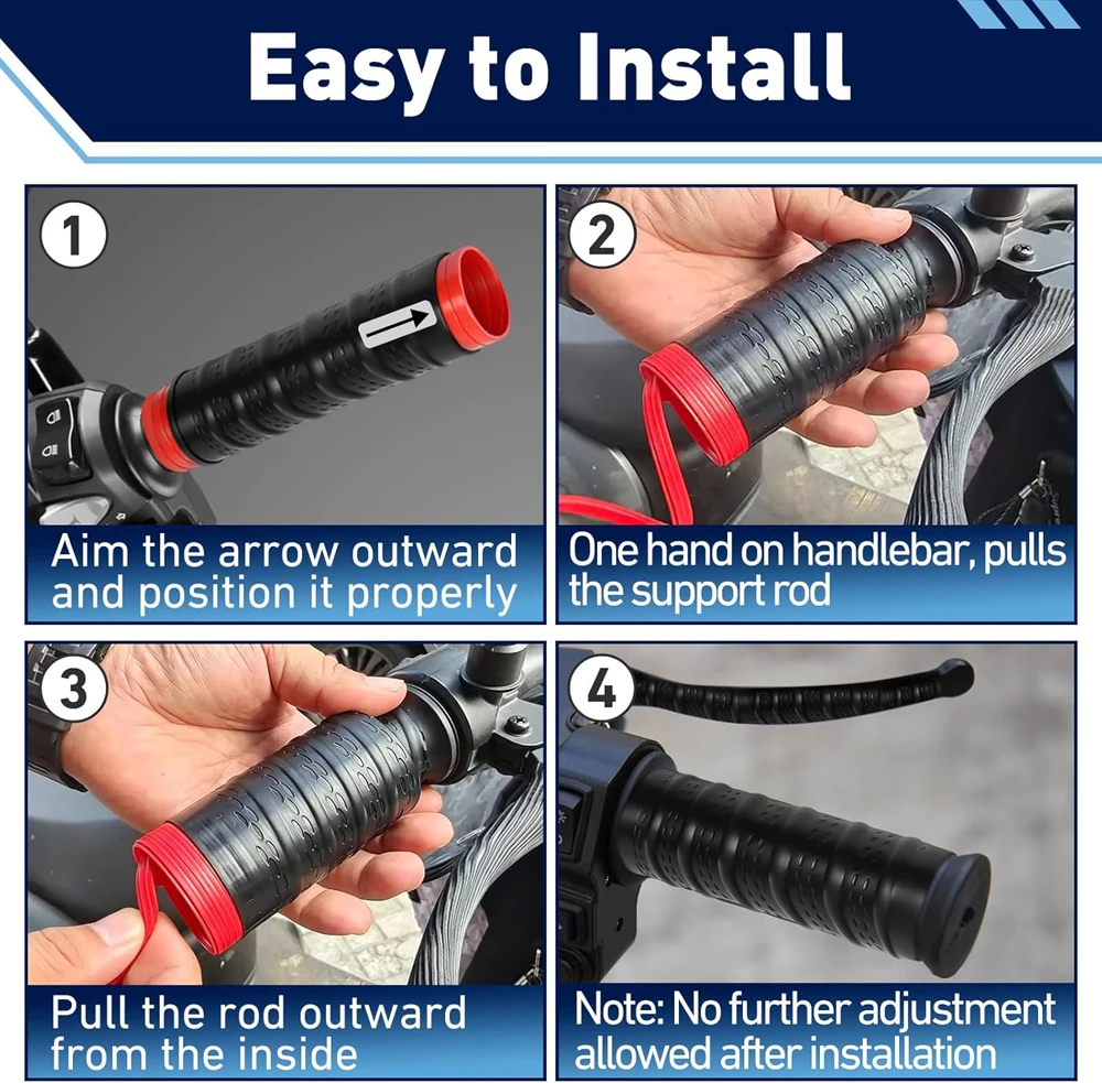 2pcs Silicone Motorcycle Handle Cover Non-Slip Universal Handlebar Grip Covers Sleeve Protector Motorcycle Accessories