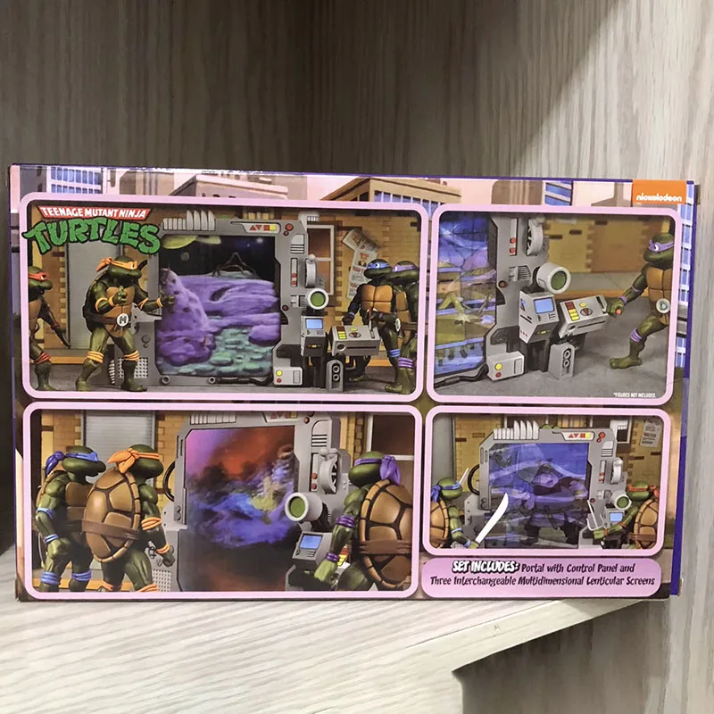 Teenage Mutant Ninja Turtle Figure NECA 54286 Action Figuras Donatello's Portable Portal Generator 7Inch Model Toy Gift Original