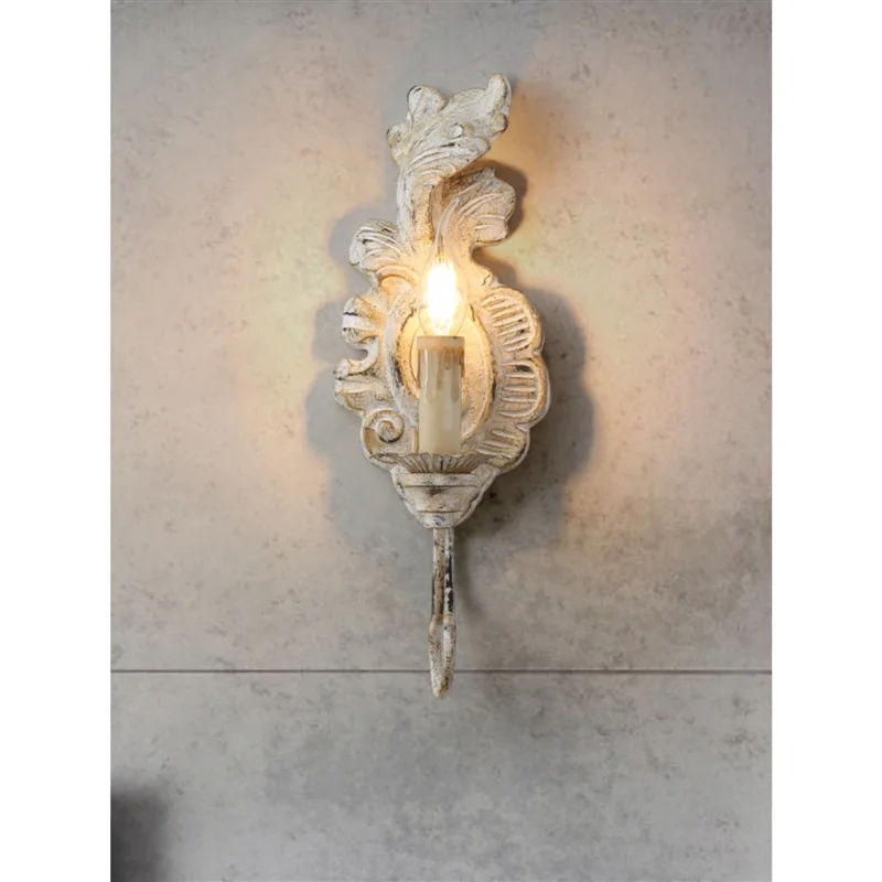 

Американский старый настенный светильник из цельного дерева в стиле ретро с одной головкой для гостиной, спальни, коридора, прохода, столовой, прикроватная лампа-свеча