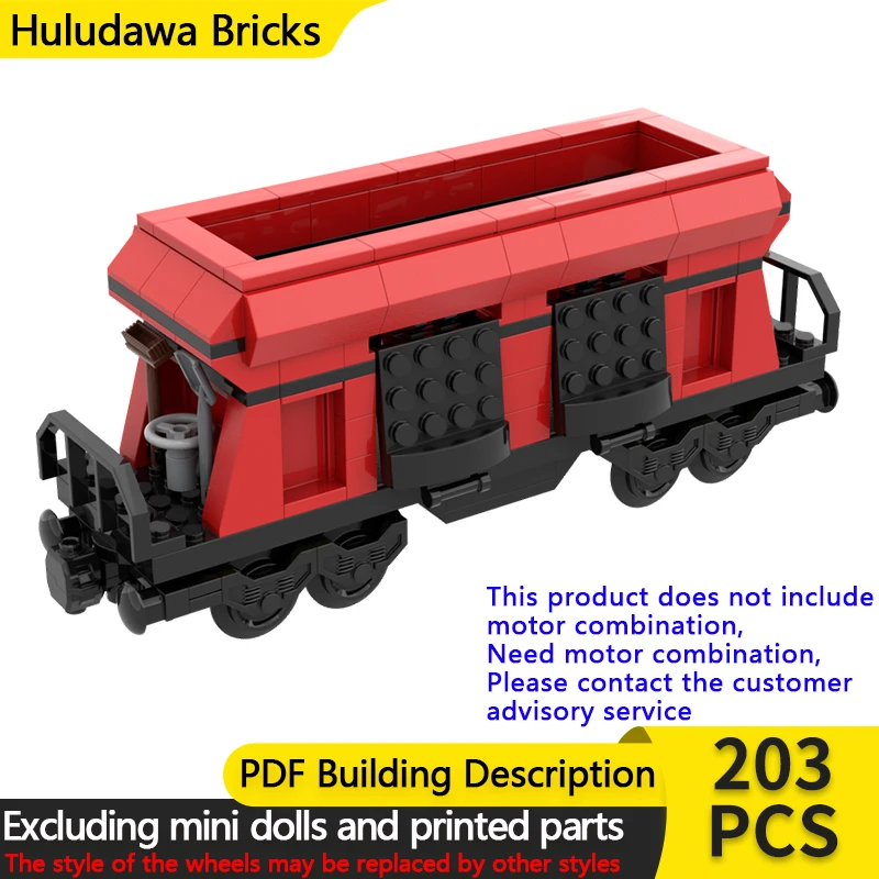 

Модель городской автомобиль MOC, строительные кирпичи, простой бункер, железнодорожный автомобиль, модульная технология, детские праздничные подарки, сборка игрушек, костюм