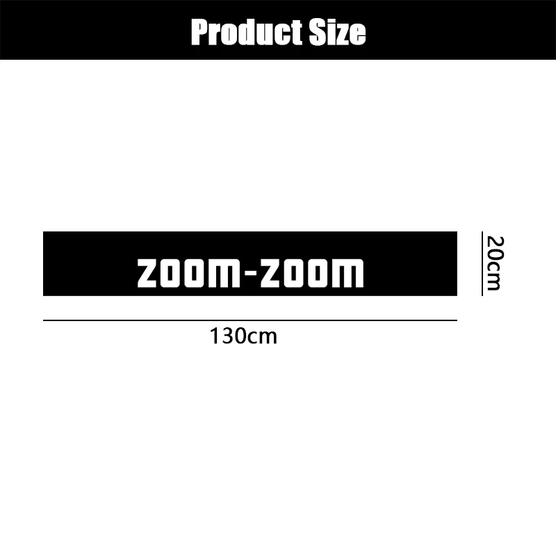 ZOOM-ZOOM Car Sticker Personality Front Windshield Hollow Out Decal For MAZDA MX5 RX7 RX8 Atenza Axela