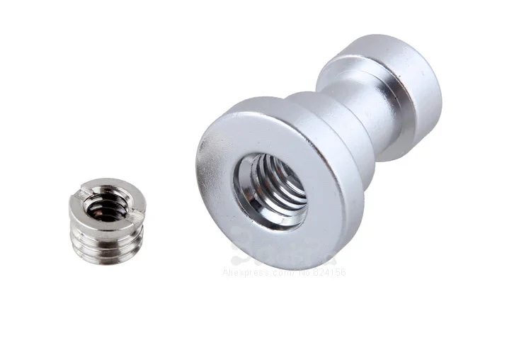 Sekrup adaptor dudukan Tripod 1/4 3/8 sekrup ke lampu kilat, sekrup braket dudukan foto Studio, aksesori lampu fotografi