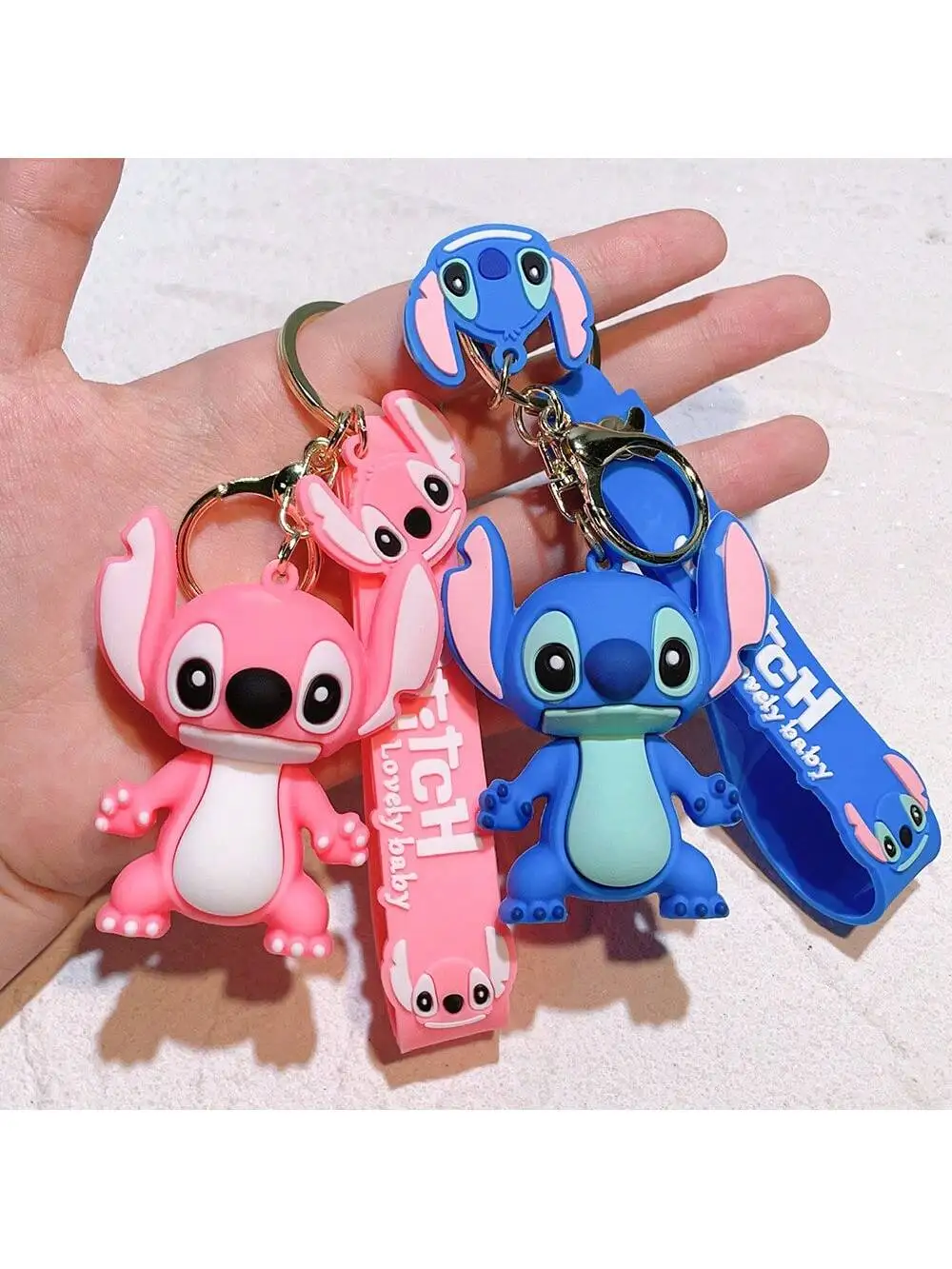 

Брелок-подвеска Стич — брелок Стич в стиле Q, идеально подходит для украшения рюкзака