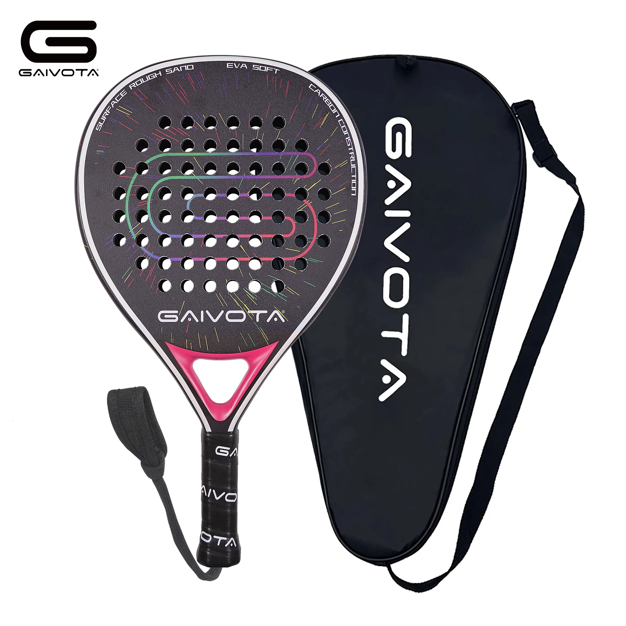 

GAIVOTA 2025 new premiere PX20 red Padel tennis racket carbon fiber surface treatment EVA memory flexible foam core Padel racket