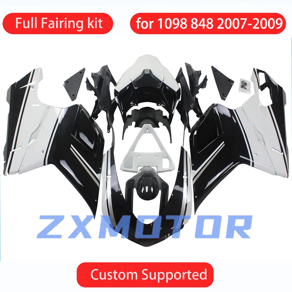 

For DUCATI 1098 2007 2008 2009 Fairings Motorcycle 848 07 08 09 Bodywork Fairing Kit ABS Injection Molding