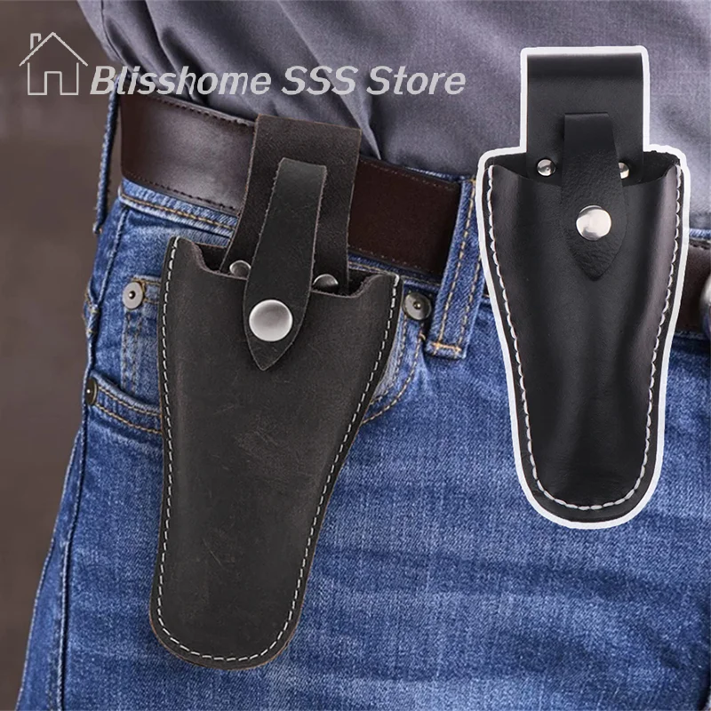 【S】Portable Scissors Sheath Leather Storage Pruning Scissor Tool Bags Pruning Gardening Pouch Pliers Pruning Shears