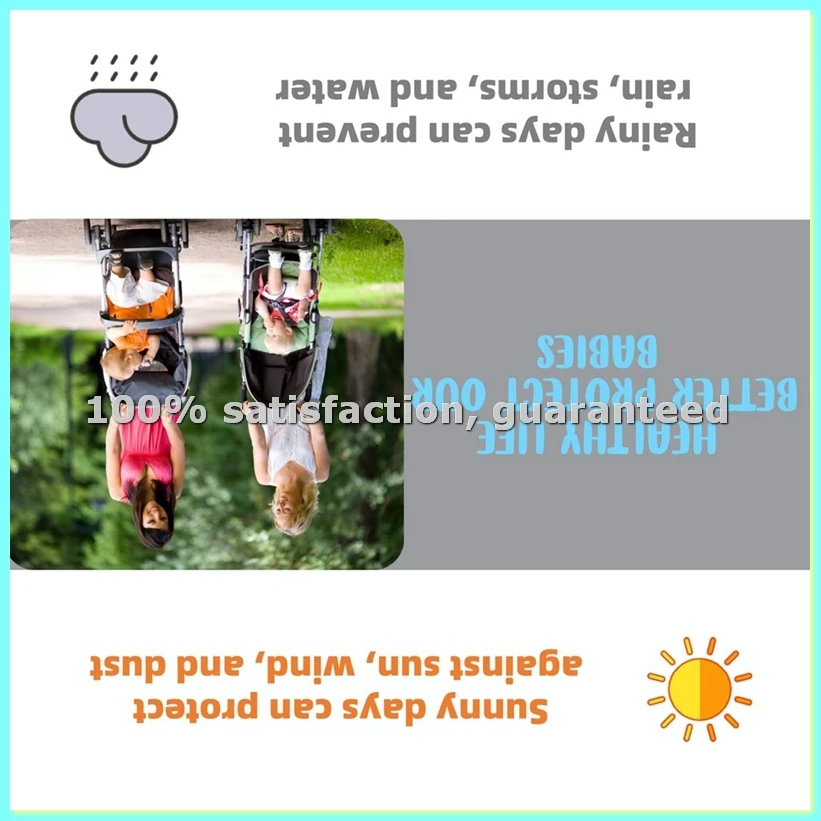 

Дождевик для двойной коляски, защита от непогоды для колясок с сиденьями в один ряд, для двойных колясок, для прогулок с малышами на улице - AD23