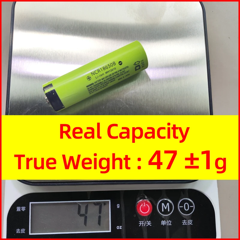 Real NCR18650B 3400mAh! 3.7V 18650 Battery Lithium-ion  Rechargeable Battery Ncr18650b Battery Ncr18650b Panasonic 3400mah