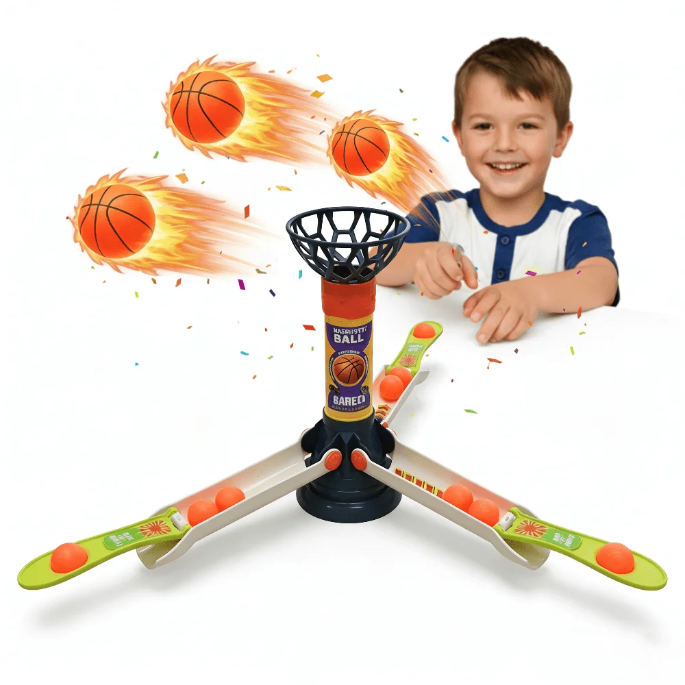 

Настольная игра Finger Flick Basketball — соревновательная игра для 3 игроков, спортивная игра для мальчиков в помещении, случайный цвет