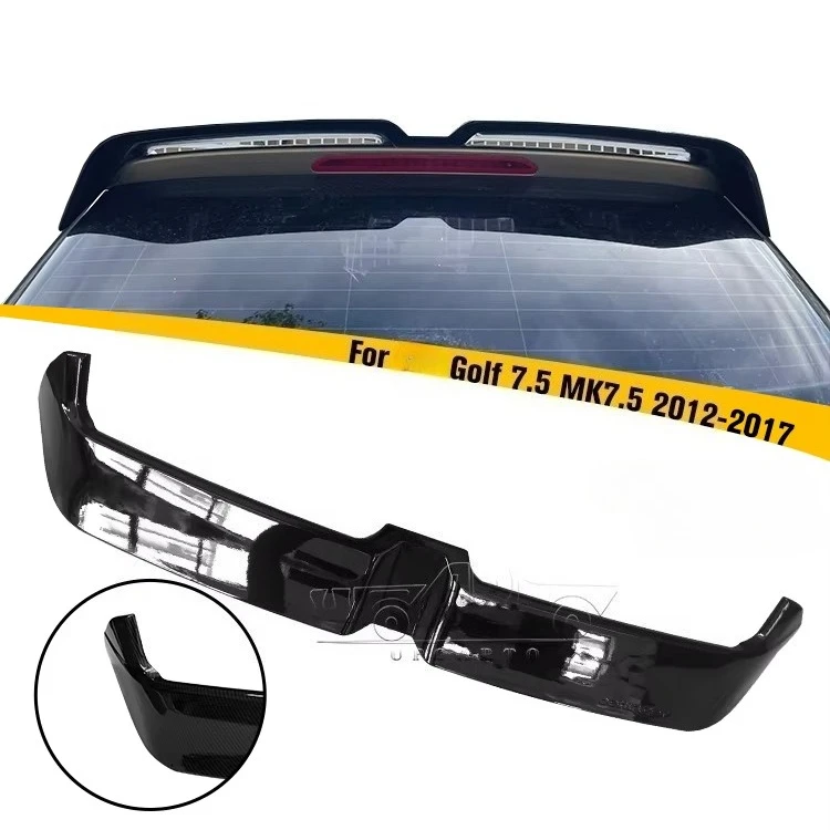 

Car Spoilers Factory Produce ABS Carbon Fiber Looks Rear Tail Wing Spoiler for Golf 7.5 MK7.5 2012-2017
