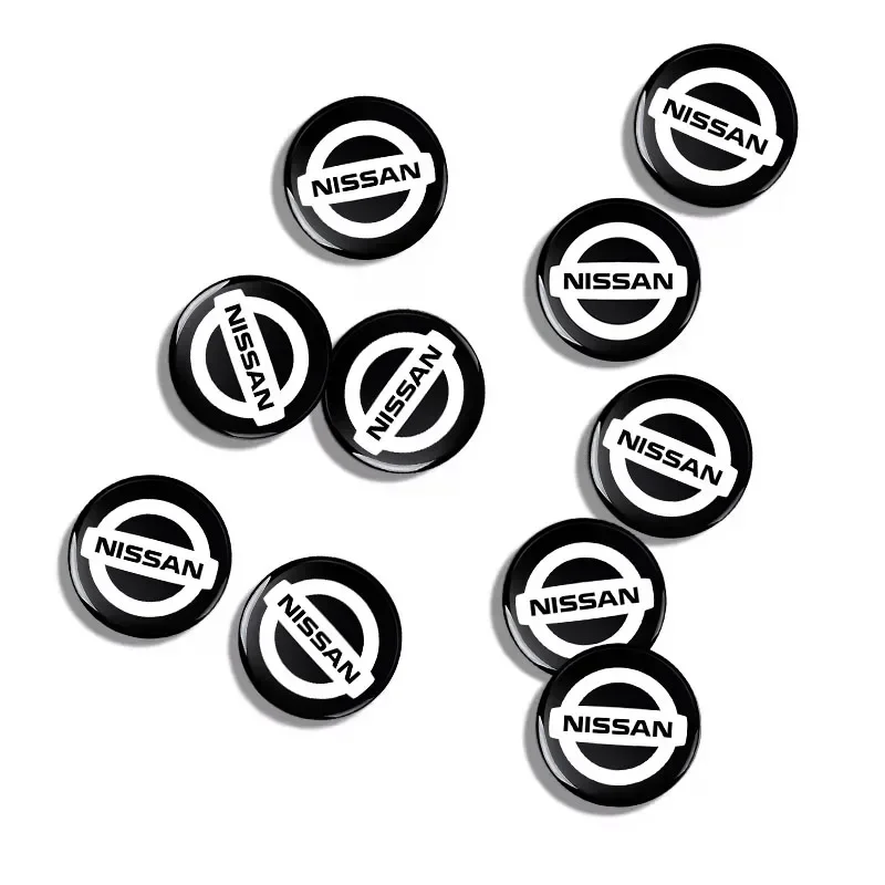 14mm Car Remote Key Fob Emblem Badge Radio button Sticker Replacement For Nismo Nissan Emblem R34 X-trail Tiida Sylphy Teana