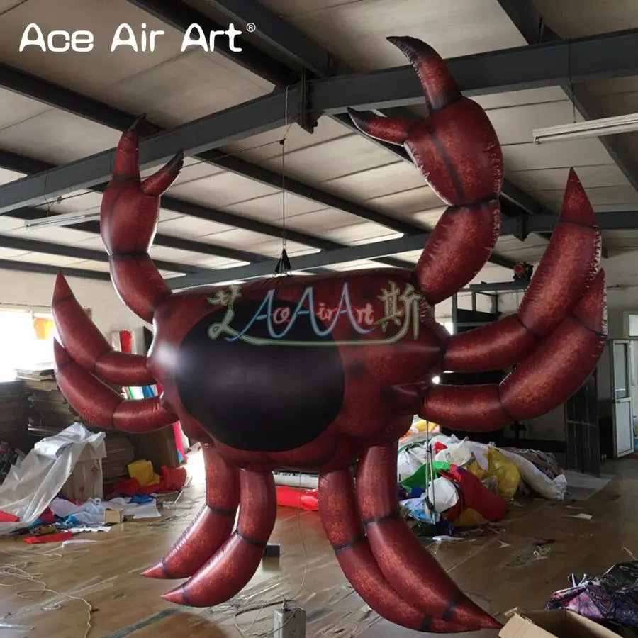 Oxford Cloth Inflatable Crab Model Sea Animal For Advertising/ Party/Show Decoration Made By Ace Air Art