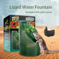 110-130V,Lizard chameleon automatic water drinker,imitation plant waterfall style automatic water feeder
