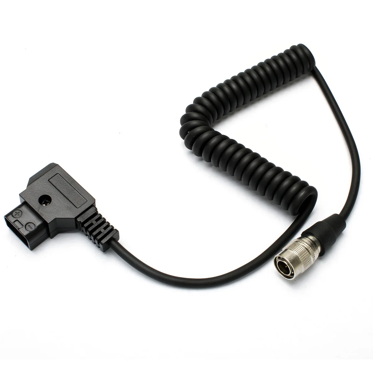 Topcine D-tap to Hirose 4-pin Compatible for Sound Devices 688 633 644 Zoom F8 Coiled Power Cable W127