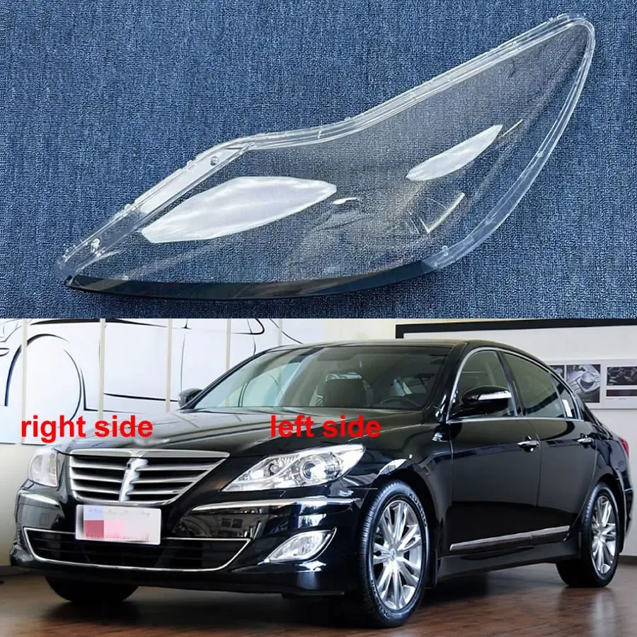 For Hyundai Rohens 2012 Headlight Cover Transparent Headlamp Shell Lamp Shade Lens Replace Original Lampshade Plexiglas