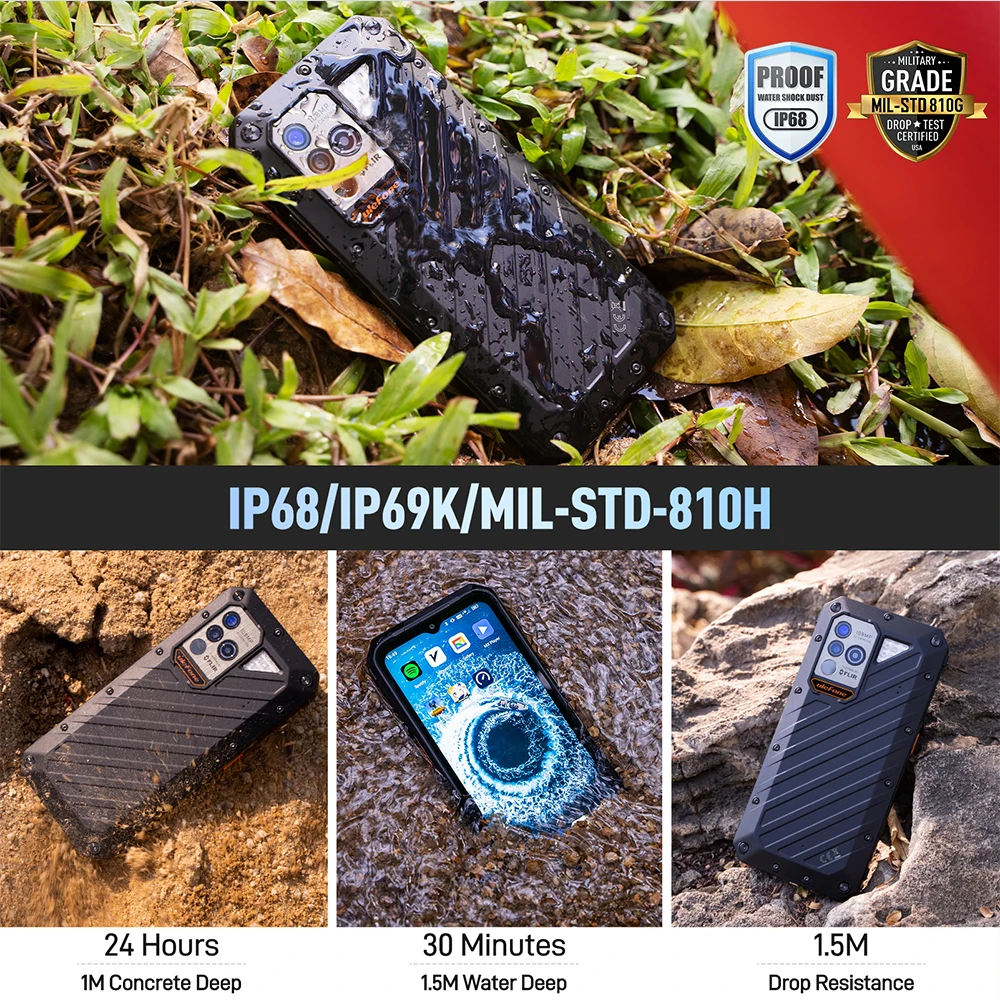 Imagem -06 - Ulefone-power Armor 18t Ultra 5g Telefone Robusto Câmera de Imagem Térmica Flir®celular Global Smartphone 256gb 512gb 9600mah 66w