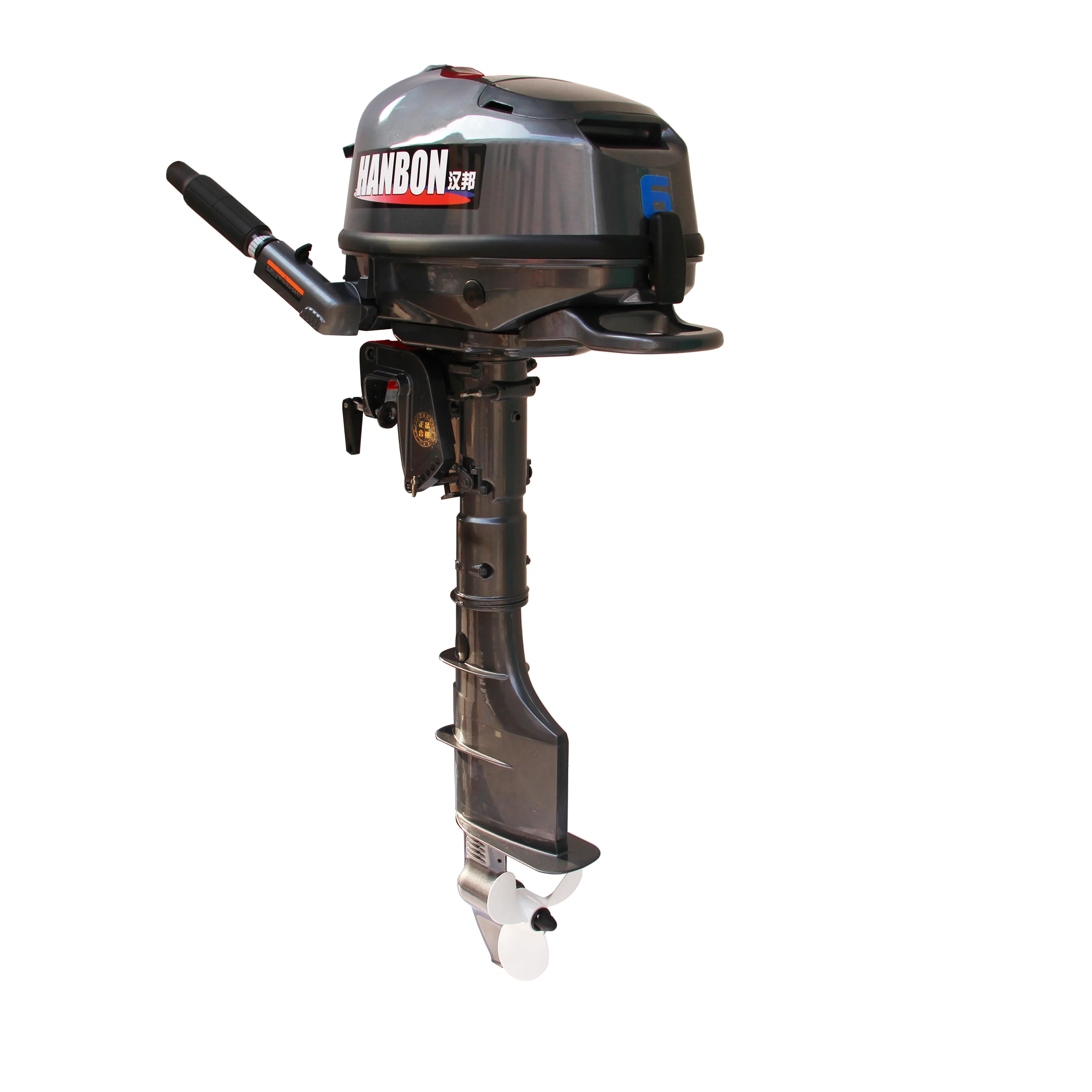 Outboard Motor 4 Stroke Motor Fuera De Borda 6hp Engines For Leisure In Lake Or River Hanbon Brand