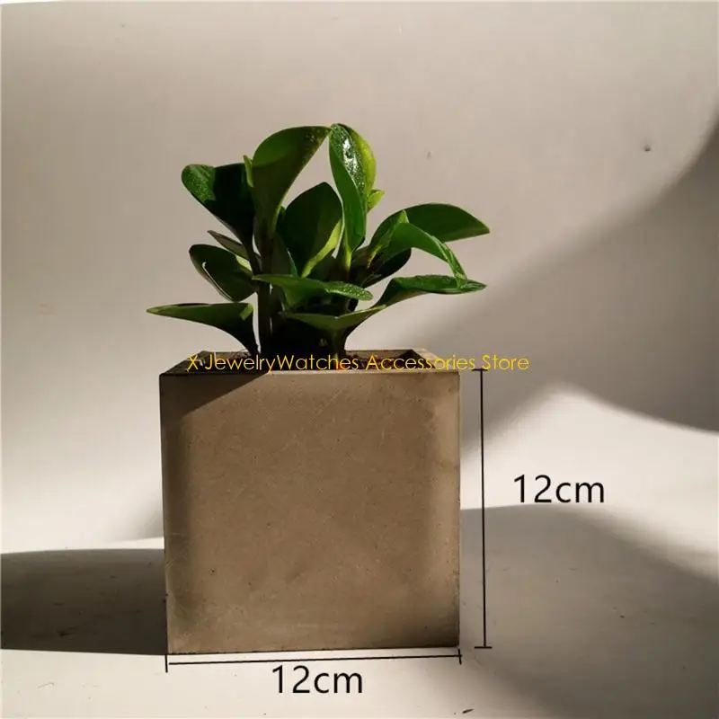 

31KD Геометрические большие цветочные горшки из силиконовой смолы для изготовления горшков для суккулентов