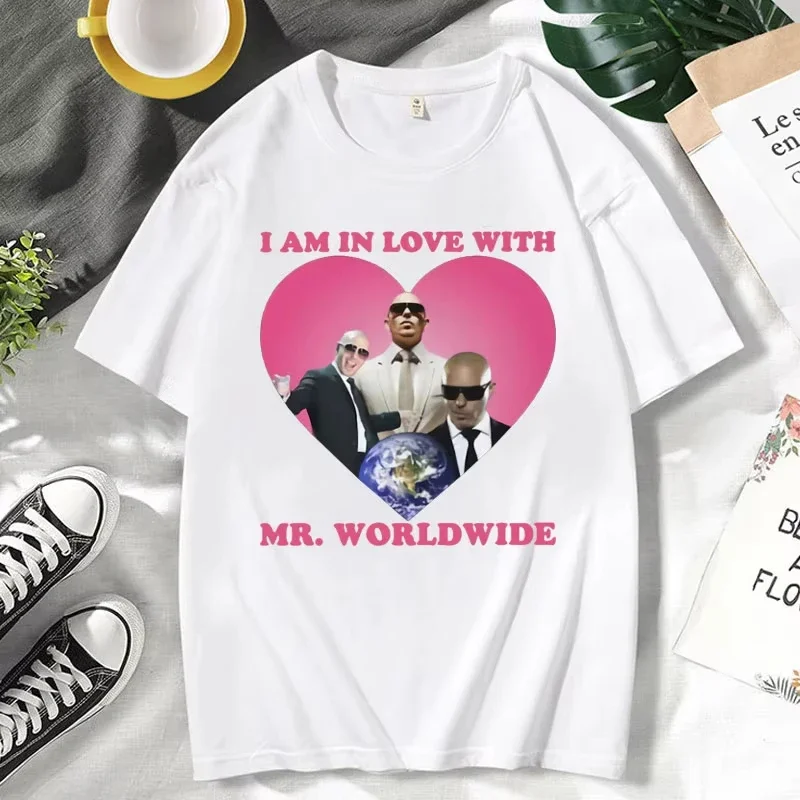 Funny Mr Pitbull Worldwide Been There Done That Graphic T Shirt Clothes Fashion Summer Vintage Harajuku T-shirt