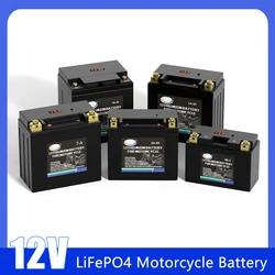 Motorcycle Battery 12V Lithium Batteries Iron Phosphate Starter Battery 3Ah 6Ah 9Ah 12Ah for Electric Scooter Bicycle ATV UTV