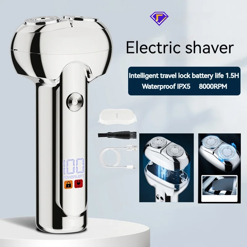 

Мужская бритва для бороды MOTAWISH, мини-бритва с магнитной головкой, Type-C, перезаряжаемая гальванизированная Бритва для бороды